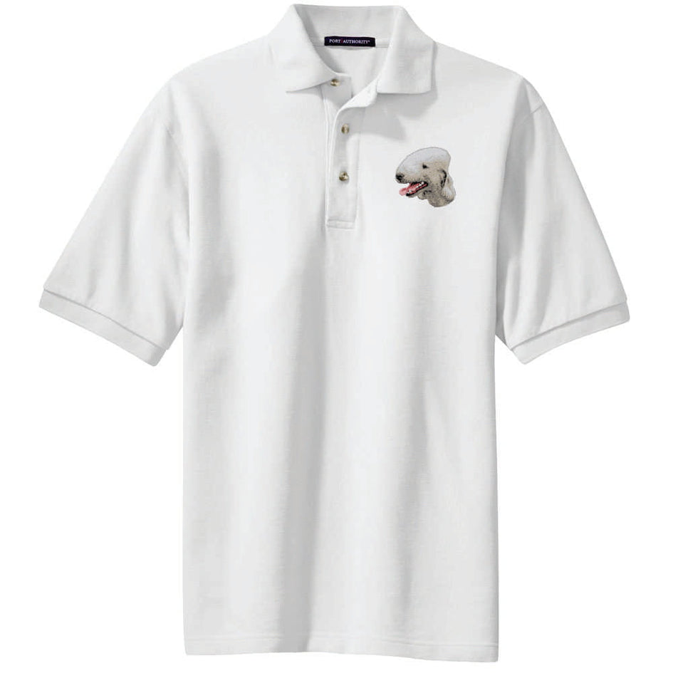 Bedlington Terrier Embroidered Polo Shirt