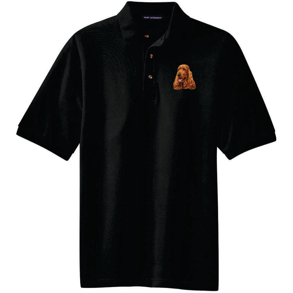 English Cocker Spaniel Embroidered Polo Shirt