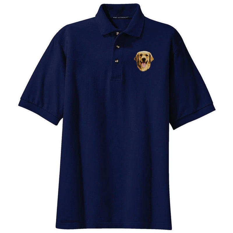 Golden Retriever Embroidered Polo Shirt