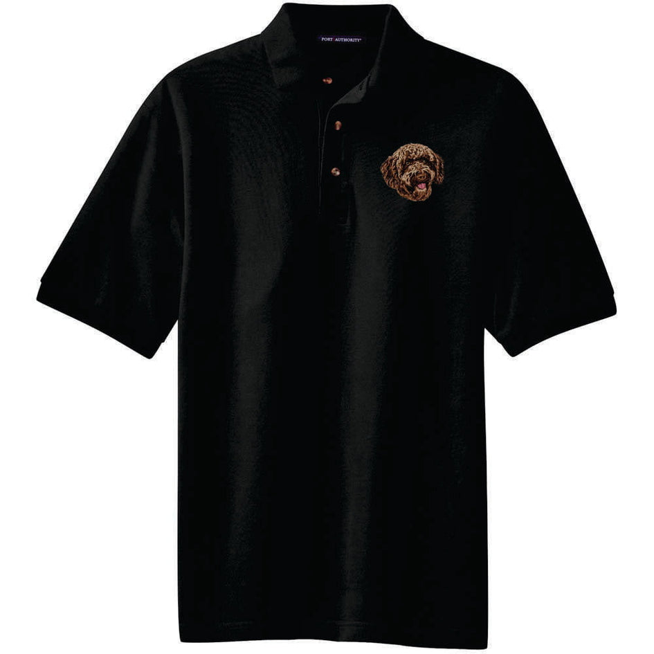 Spanish Water Dog Embroidered Polo Shirt
