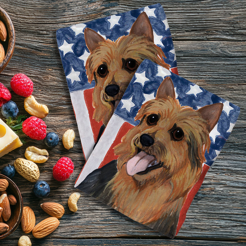 Australian Terrier Americana Kitchen Towel Set