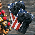 Black Russian Terrier Americana Kitchen Towel Set