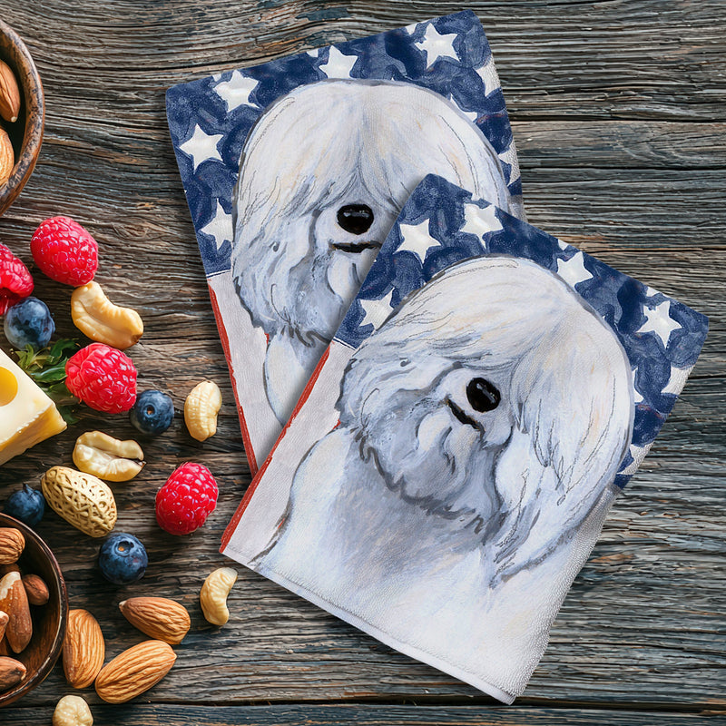 Coton de Tulear Americana Kitchen Towel Set