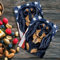 Dachshund Americana Kitchen Towel Set