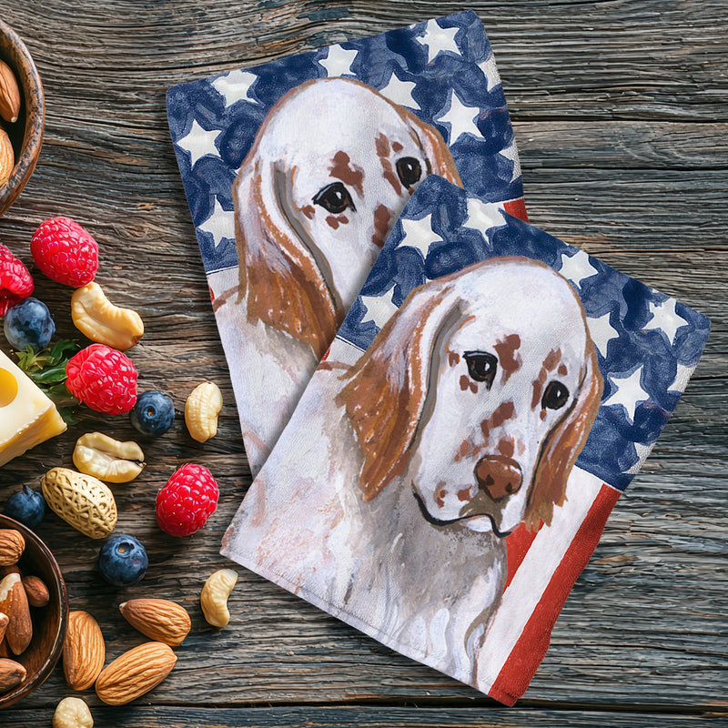 English Setter Americana Kitchen Towel Set