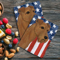 Irish Terrier Americana Kitchen Towel Set
