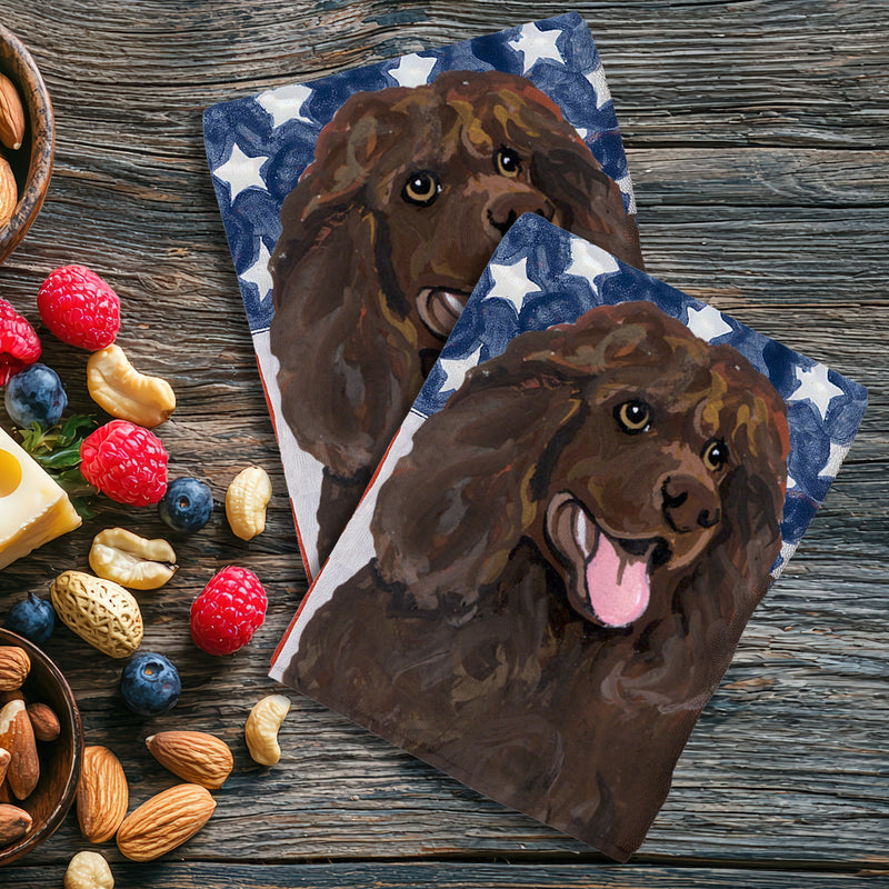 Irish Water Spaniel Americana Kitchen Towel Set