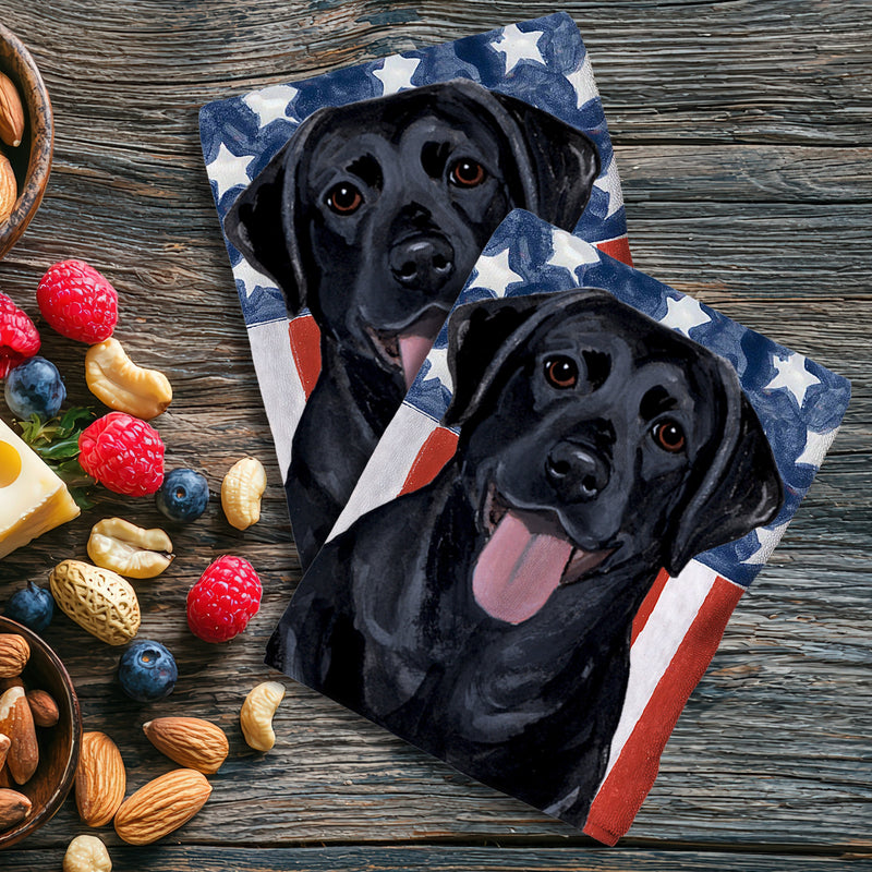 Labrador Retriever Americana Kitchen Towel Set