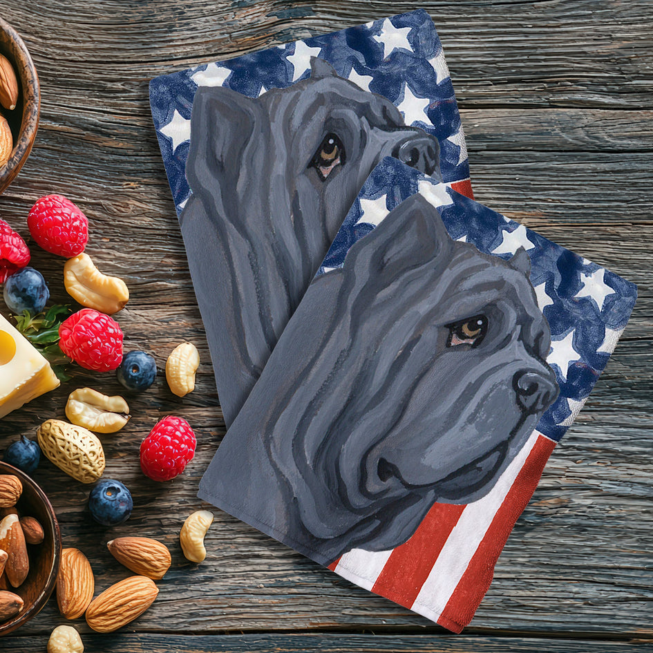 Neapolitan Mastiff Americana Kitchen Towel Set