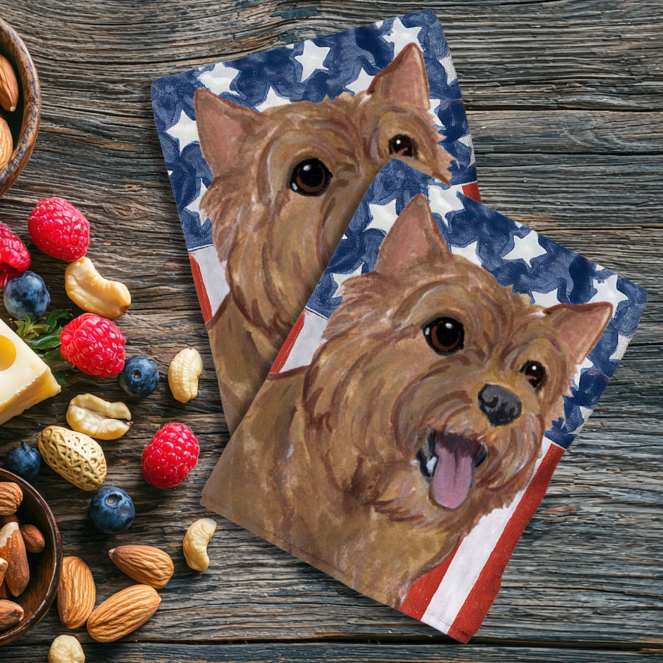 Norwich Terrier Americana Kitchen Towel Set