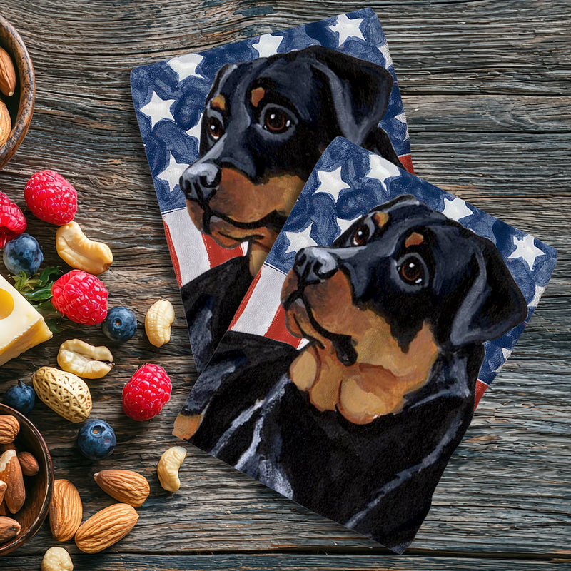 Rottweiler Americana Kitchen Towel Set