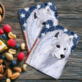 Samoyed Americana Kitchen Towel Set
