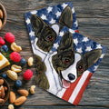 Cardigan Welsh Corgi  Americana Kitchen Towel Set