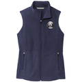 Bearded Collie Embroidered Women's Fleece Vest