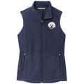 Bichon Frise Embroidered Women's Fleece Vest