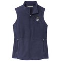 Boston Terrier Embroidered Women's Fleece Vest