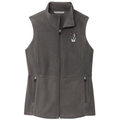 Boston Terrier Embroidered Women's Fleece Vest