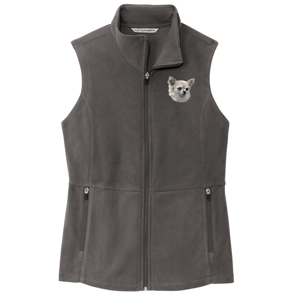 Chihuahua Embroidered Women's Fleece Vest