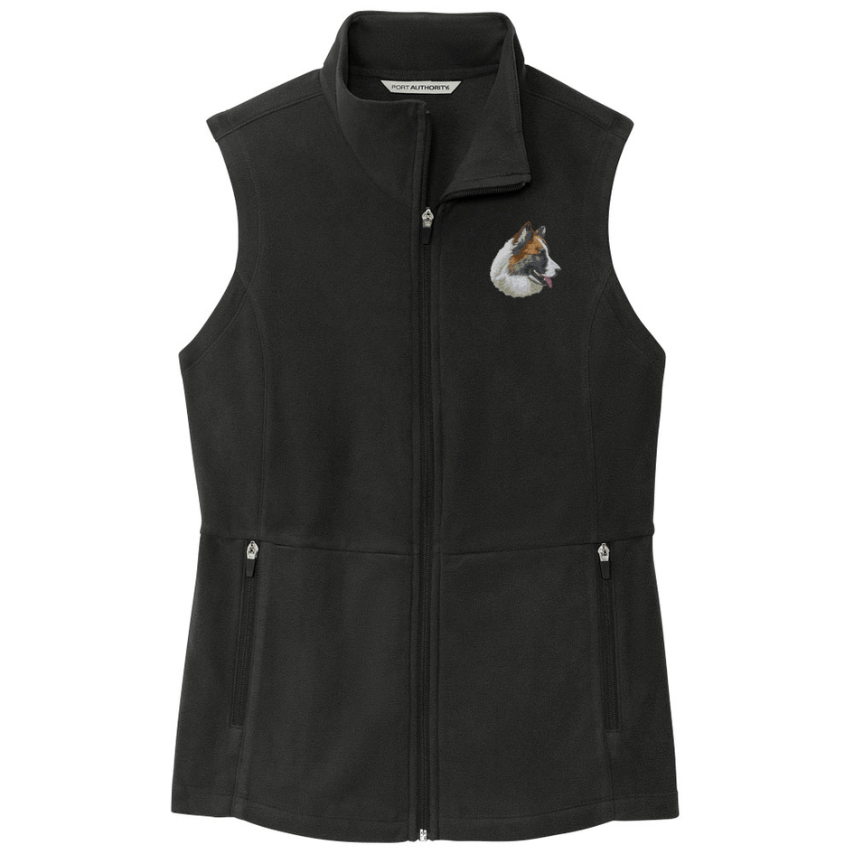 Icelandic Sheepdog Embroidered Women's Fleece Vest
