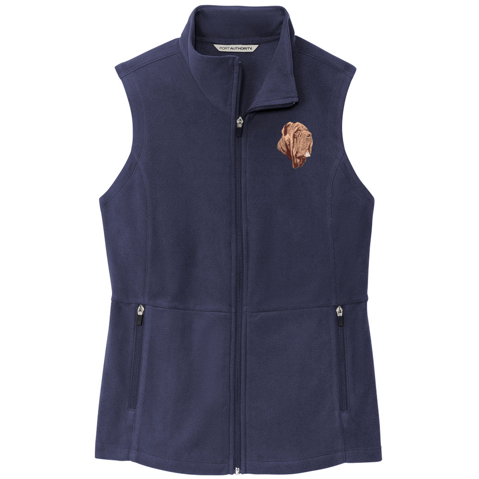Neapolitan Mastiff Embroidered Women's Fleece Vest