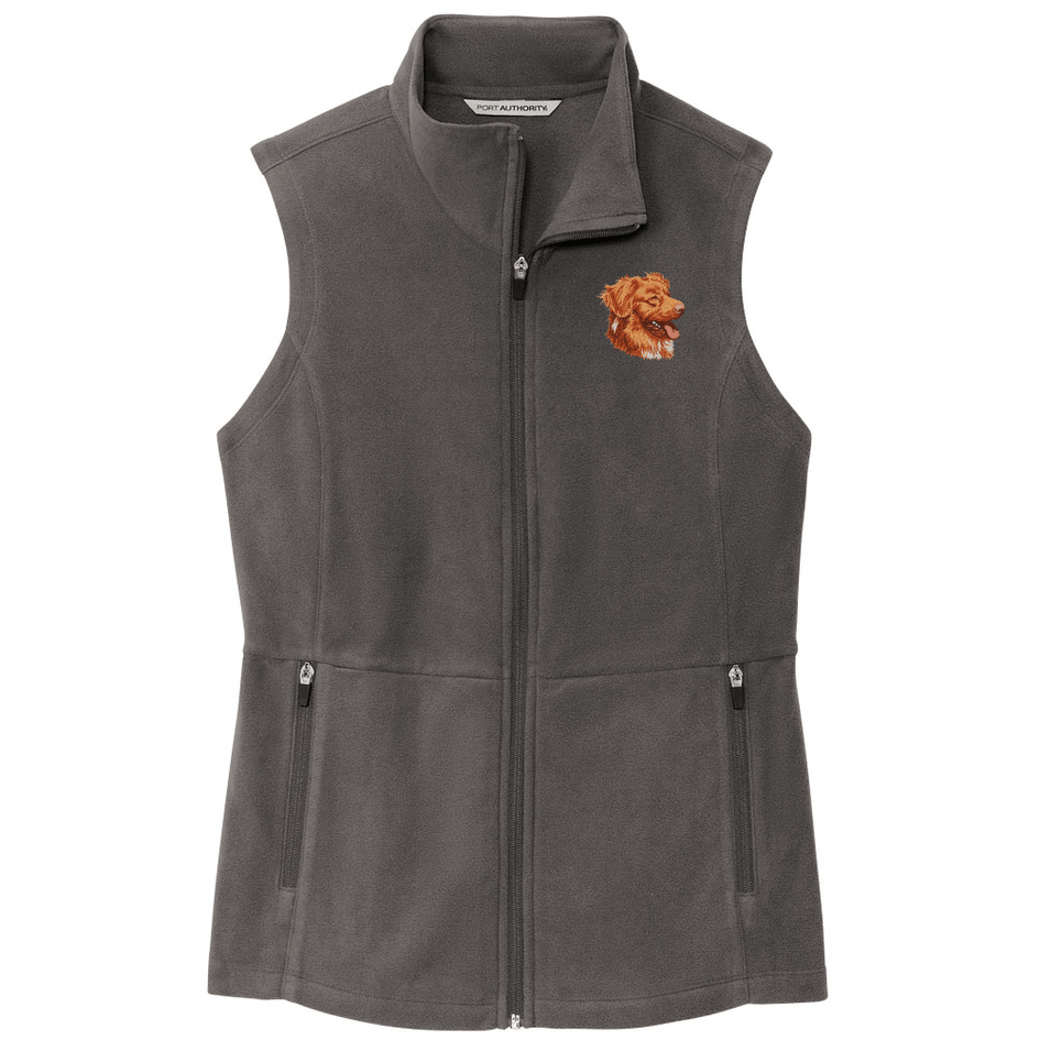 Nova Scotia Duck Tolling Retriever Embroidered Women's Fleece Vest