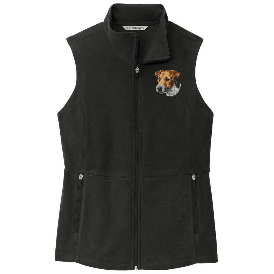 Parson Russell Terrier Embroidered Women's Fleece Vest