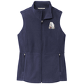 Poodle Embroidered Women's Fleece Vest