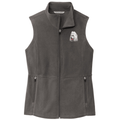 Poodle Embroidered Women's Fleece Vest