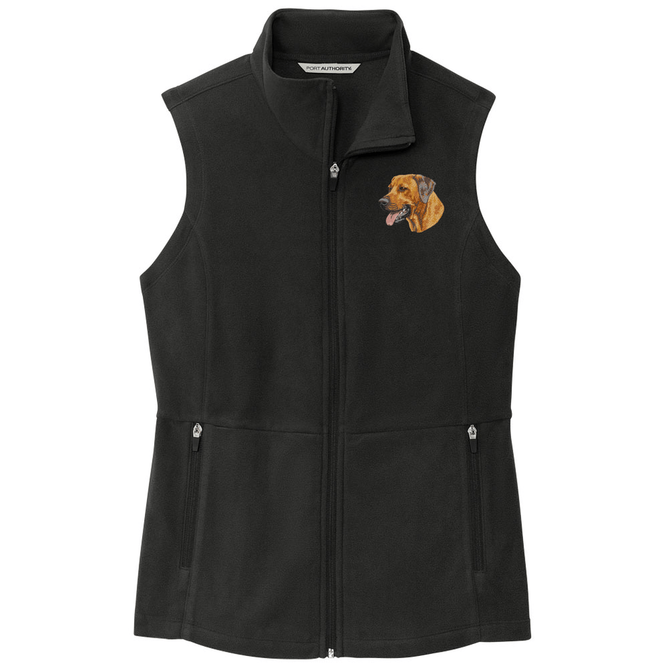 Rhodesian Ridgeback Embroidered Women's Fleece Vest