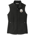 Samoyed Embroidered Women's Fleece Vest