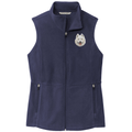 Samoyed Embroidered Women's Fleece Vest