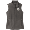 Samoyed Embroidered Women's Fleece Vest
