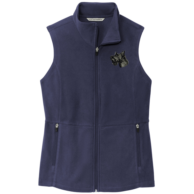 Scottish Terrier Embroidered Women's Fleece Vest
