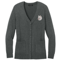 American Eskimo Dog Embroidered Button-Up Cardigan Sweater