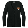 Brittany Embroidered Button-Up Cardigan Sweater