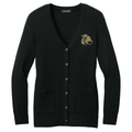 Cesky Terrier Embroidered Button-Up Cardigan Sweater