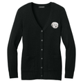 Coton de Tulear Embroidered Button-Up Cardigan Sweater
