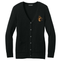 German Shepherd Dog Embroidered Button-Up Cardigan Sweater