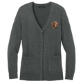 German Wirehaired Pointer Embroidered Button-Up Cardigan Sweater