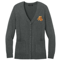 Irish Terrier Embroidered Button-Up Cardigan Sweater