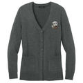 Irish Wolfhound Embroidered Button-Up Cardigan Sweater