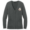 Maltese Embroidered Button-Up Cardigan Sweater