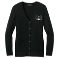 Papillon Embroidered Button-Up Cardigan Sweater