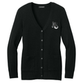 Smooth Fox Terrier Embroidered Button-Up Cardigan Sweater