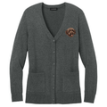 Spanish Water Dog Embroidered Button-Up Cardigan Sweater