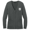 West Highland White Terrier Embroidered Button-Up Cardigan Sweater