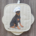 Miniature Pincher  Pot Holder Set