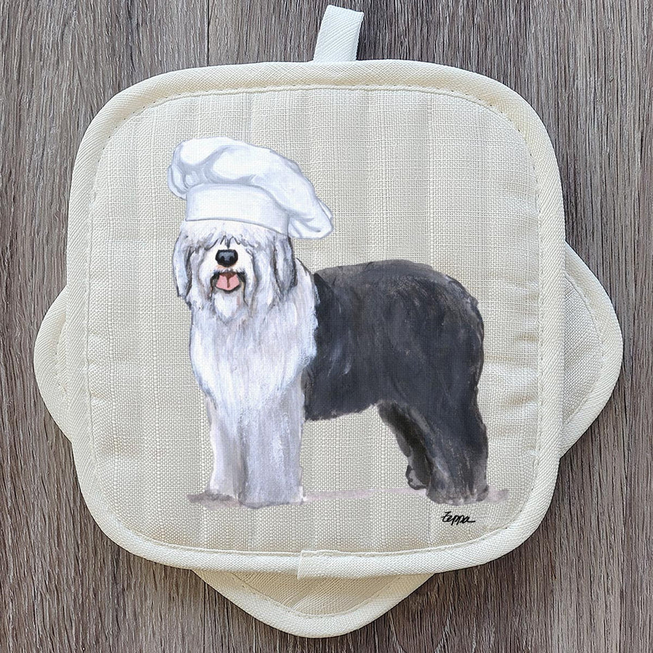 Old English Sheepdog  Pot Holder Set