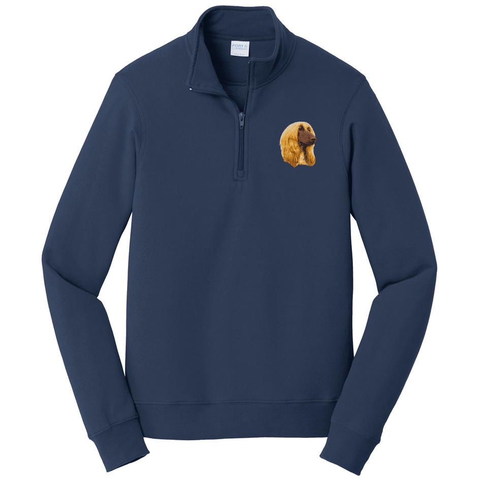 Afghan Hound Embroidered Unisex Quarter Zip