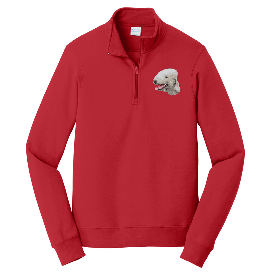 Bedlington Terrier Embroidered Unisex Quarter Zip